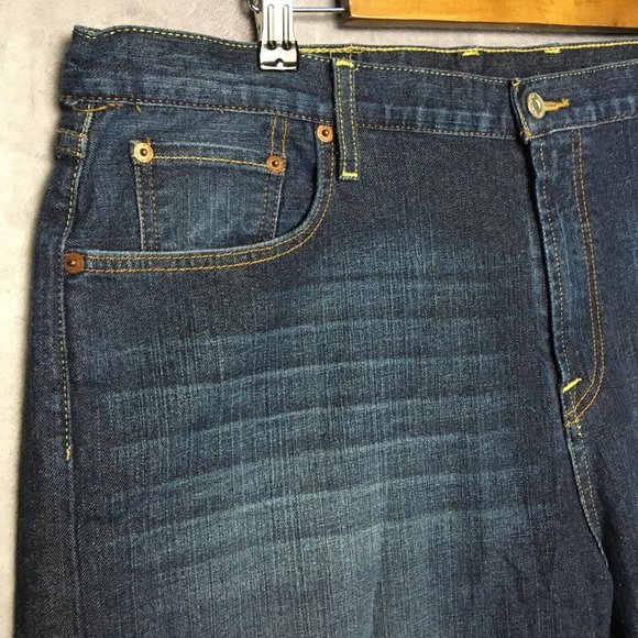 VTG Lucky Brand Mens Rivington Straight Blue Jeans size‎ 40x30 Stretch Denim - Picture 10 of 16